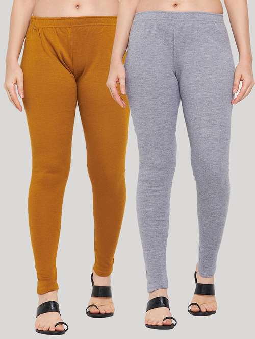 pack of 2 solid woolen legging - 18656882 -  Standard Image - 0