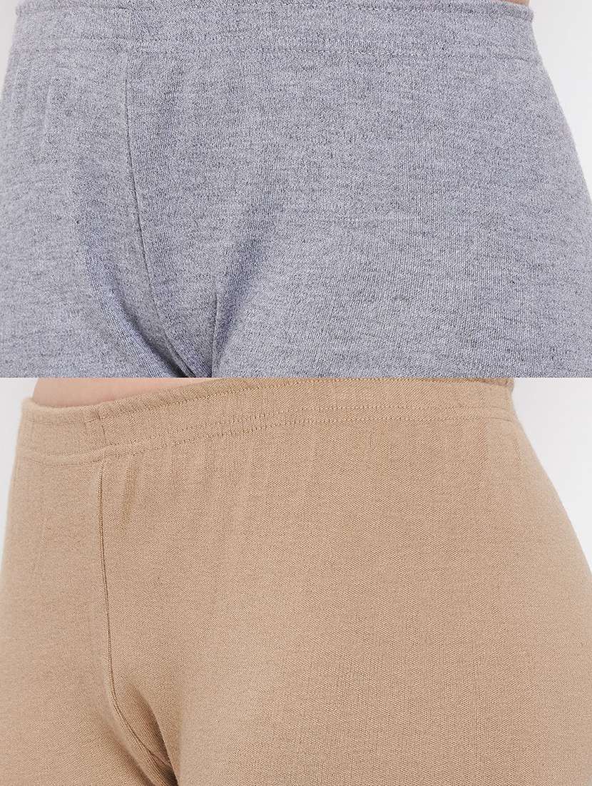 pack of 2 solid woolen leggings - 18656885 -  Standard Image - 5