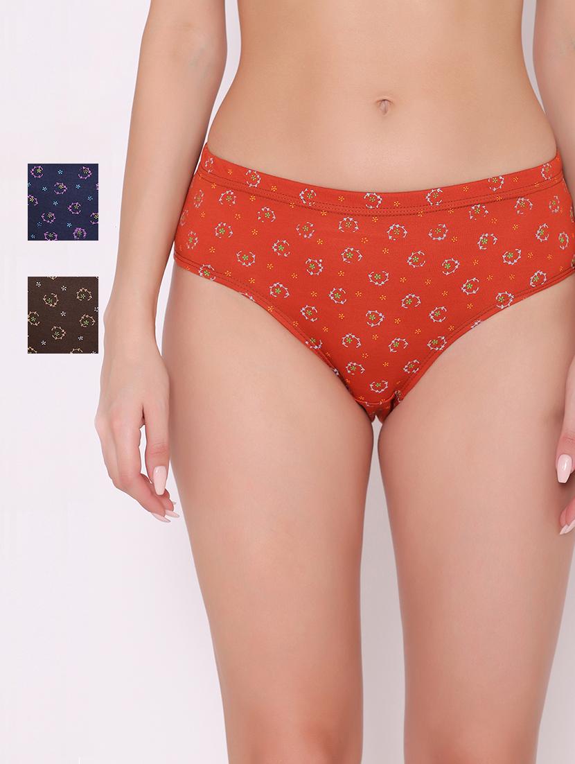 pack of 3 printed hipster panty - 18656951 -  Zoom Image - 0