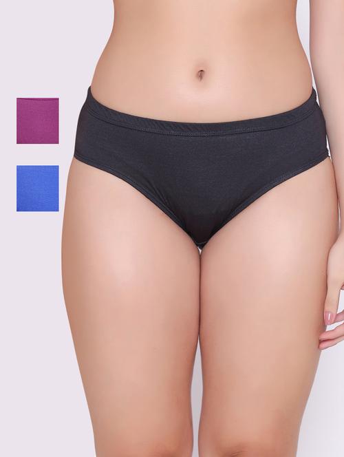pack of 3 solid hipster panty - 18656966 - Standard Image - 0