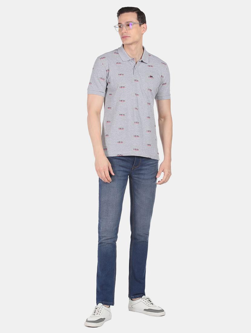 mens printed polo t-shirt - 18656990 - Standard Image - 3