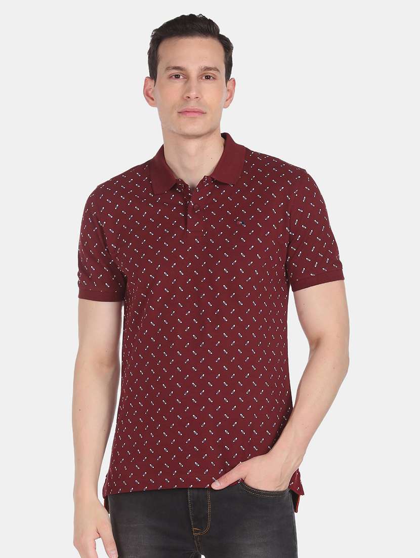 mens printed polo t-shirt - 18656992 -  Zoom Image - 0