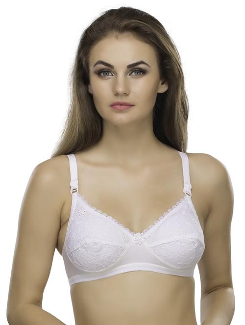 white solids regular bra - 18658379 - Standard Image - 0