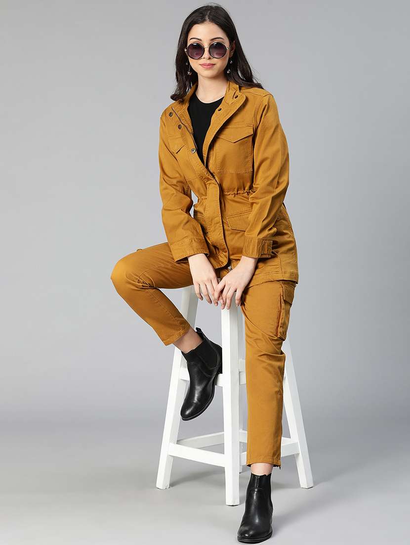zip up solid regular jacket - 18658806 - Standard Image - 3