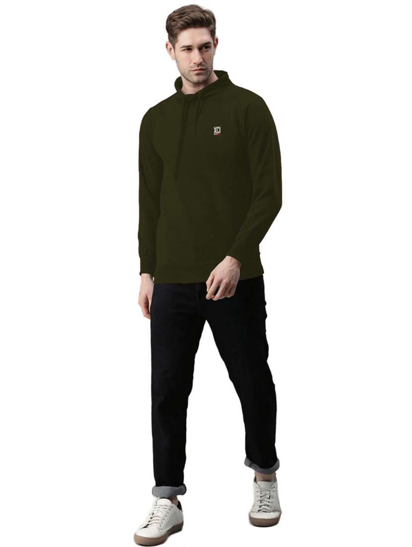 drawstring neck chest print sweatshirt - 18658812 -  Standard Image - 3