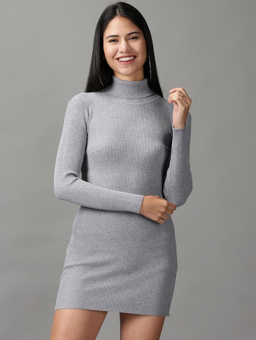 women solid bodycon dress - 18658925 -  Zoom Image - 0