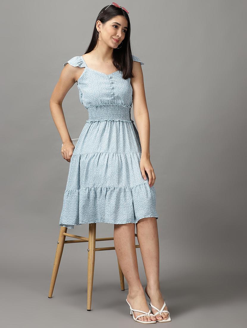 women's tiered dress floral dress - 18658938 - Standard Image - 3