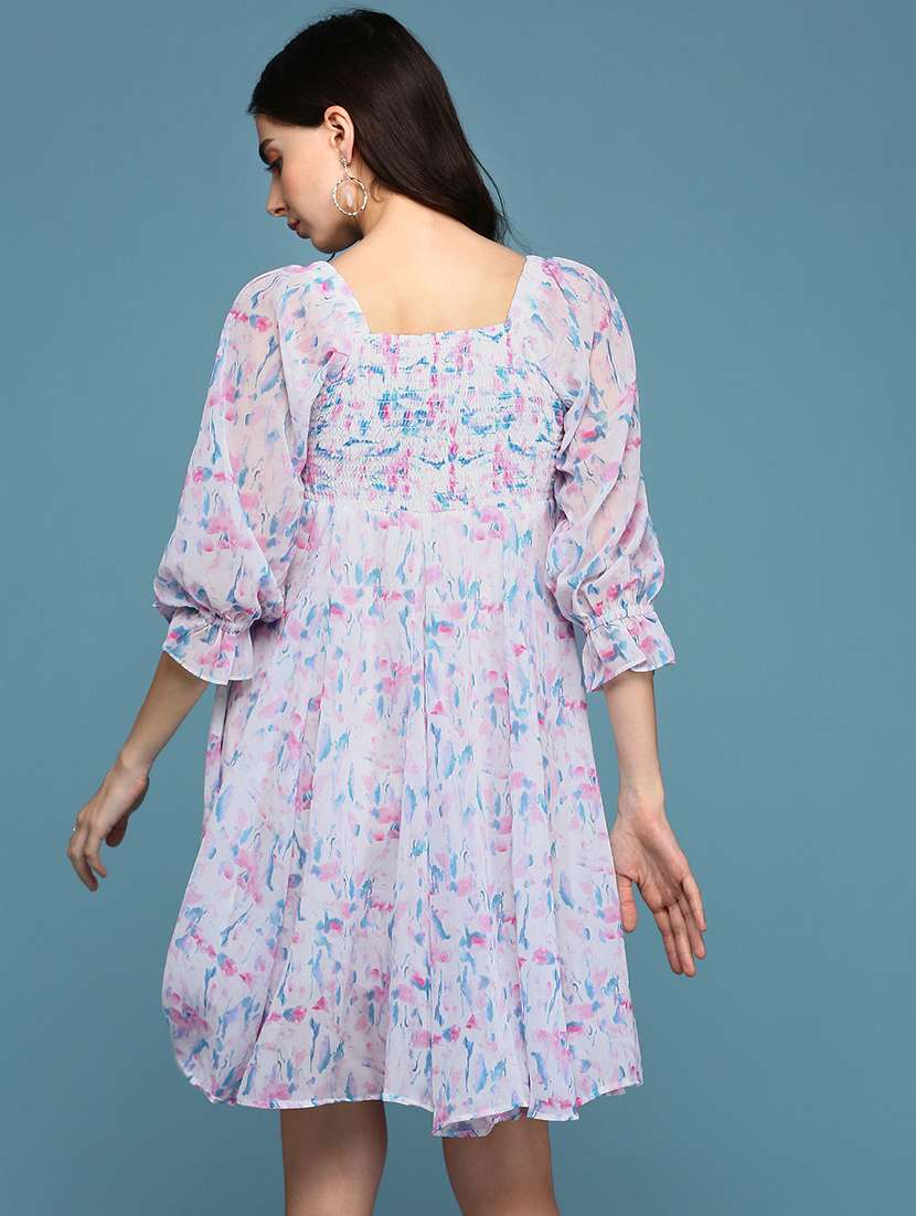 women's fit & flare floral dress - 18658951 - Standard Image - 3