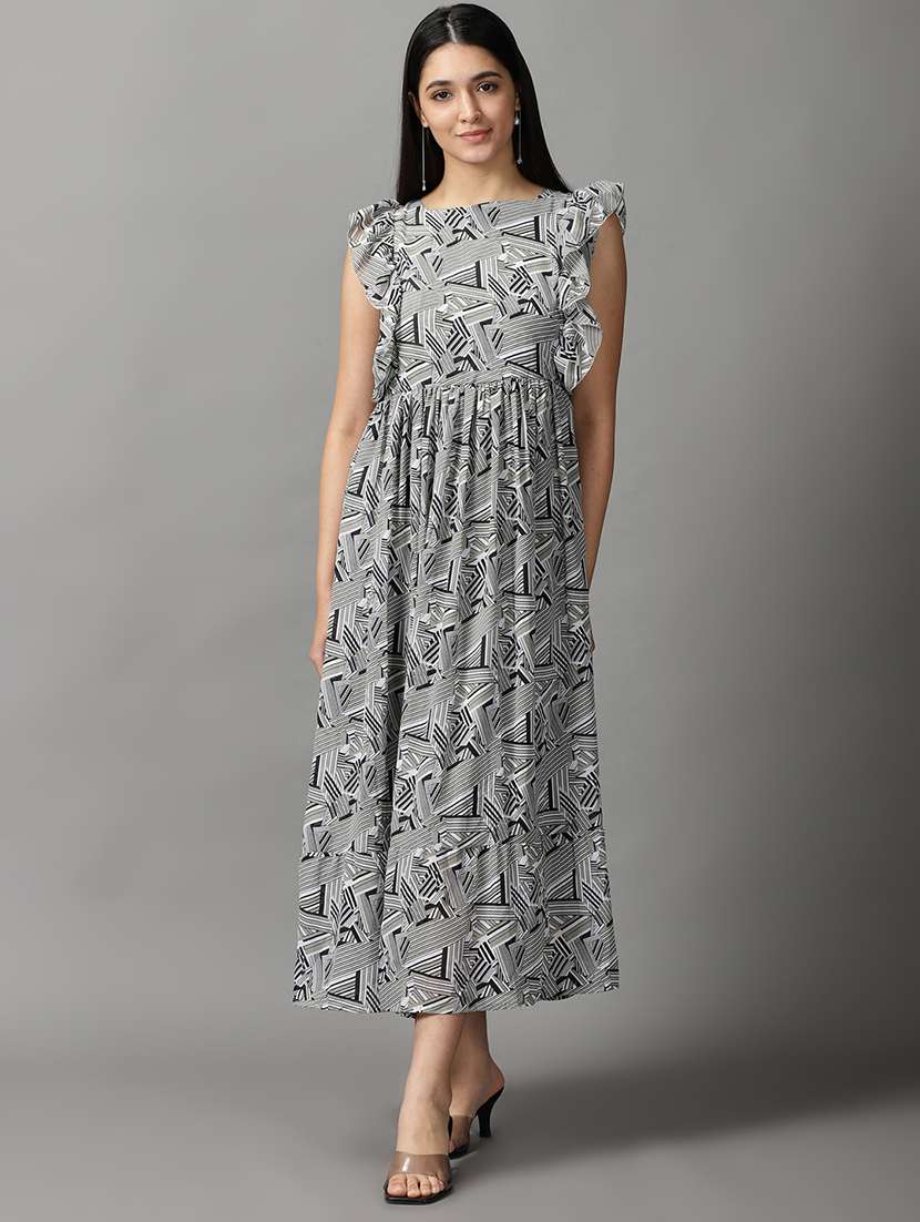 women's tiered dress self design dress