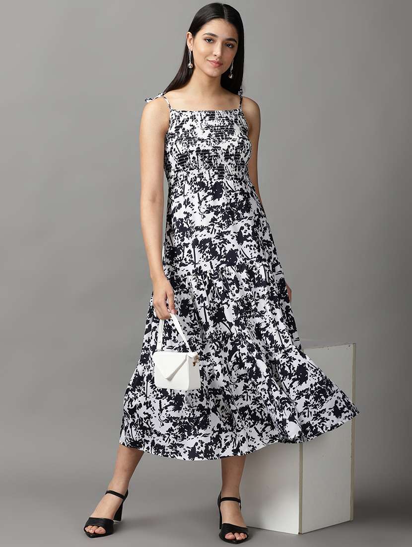 women's tiered dress printed dress - 18659011 -  Standard Image - 3