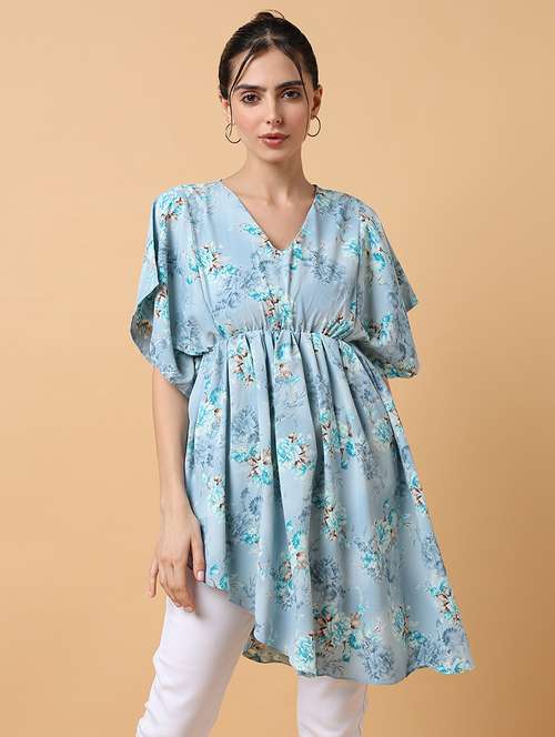 women's asymmetric floral dress - 18659053 - Standard Image - 0