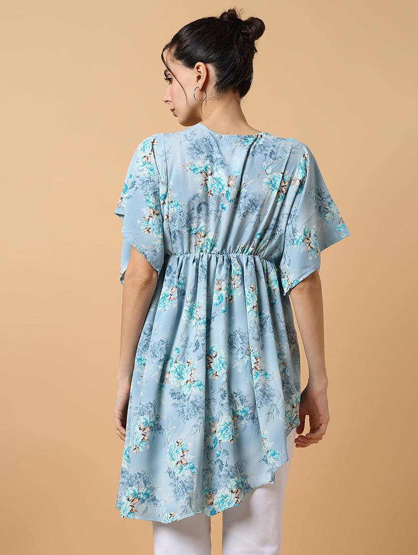 women's asymmetric floral dress - 18659053 - Standard Image - 3
