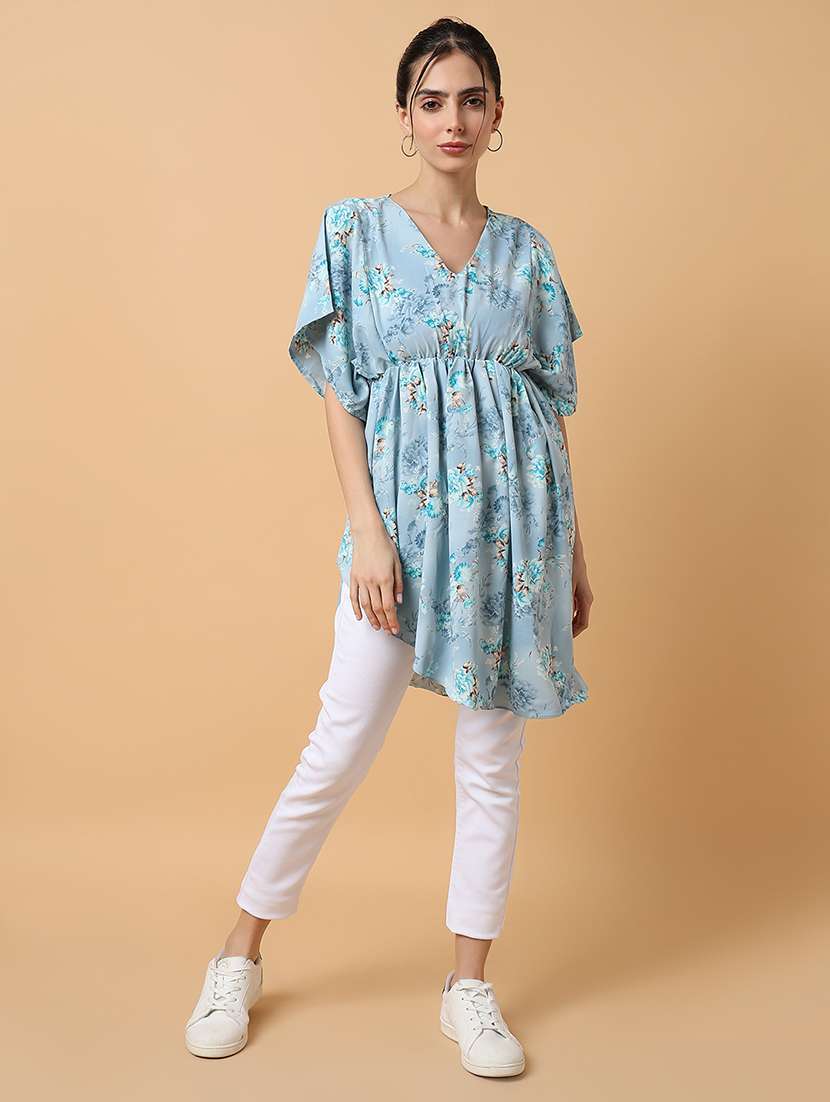women's asymmetric floral dress - 18659053 - Standard Image - 5