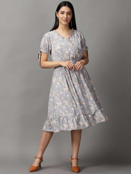 women's tiered dress floral dress - 18659063 - Standard Image - 0