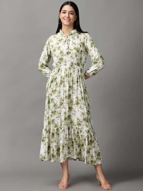 women's tiered dress floral dress - 18659092 - Standard Image - 0