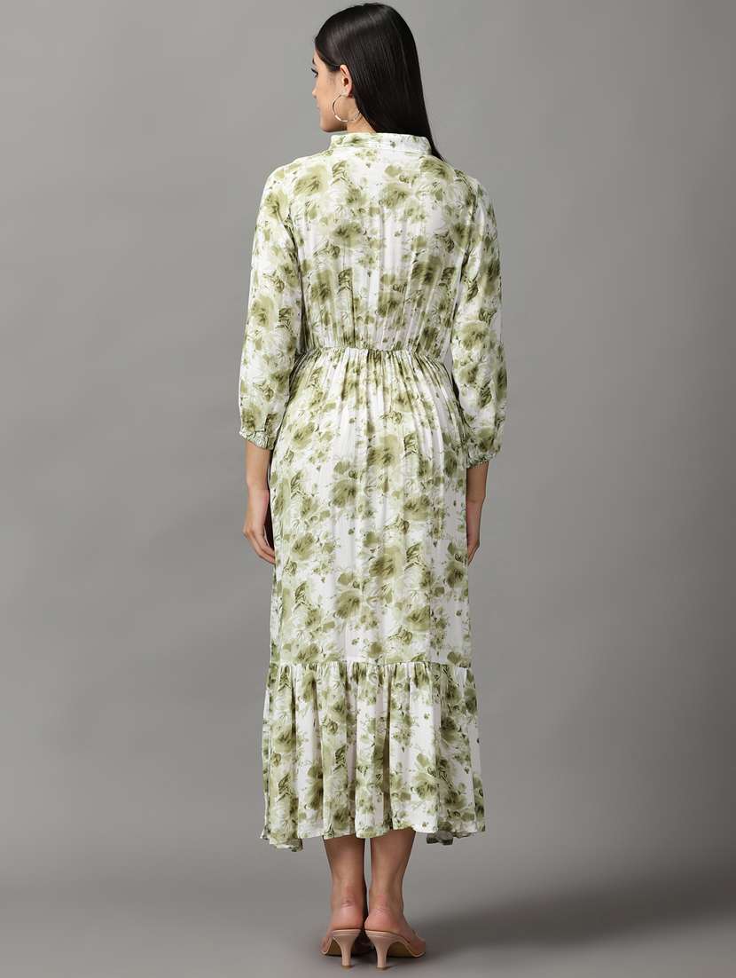 women's tiered dress floral dress - 18659092 - Standard Image - 3