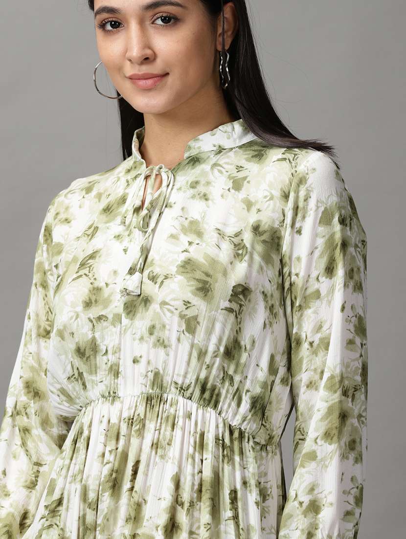 women's tiered dress floral dress - 18659092 - Standard Image - 5