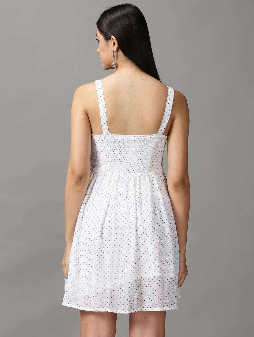 women's fit & flare polka dots dress - 18659096 -  Standard Image - 3