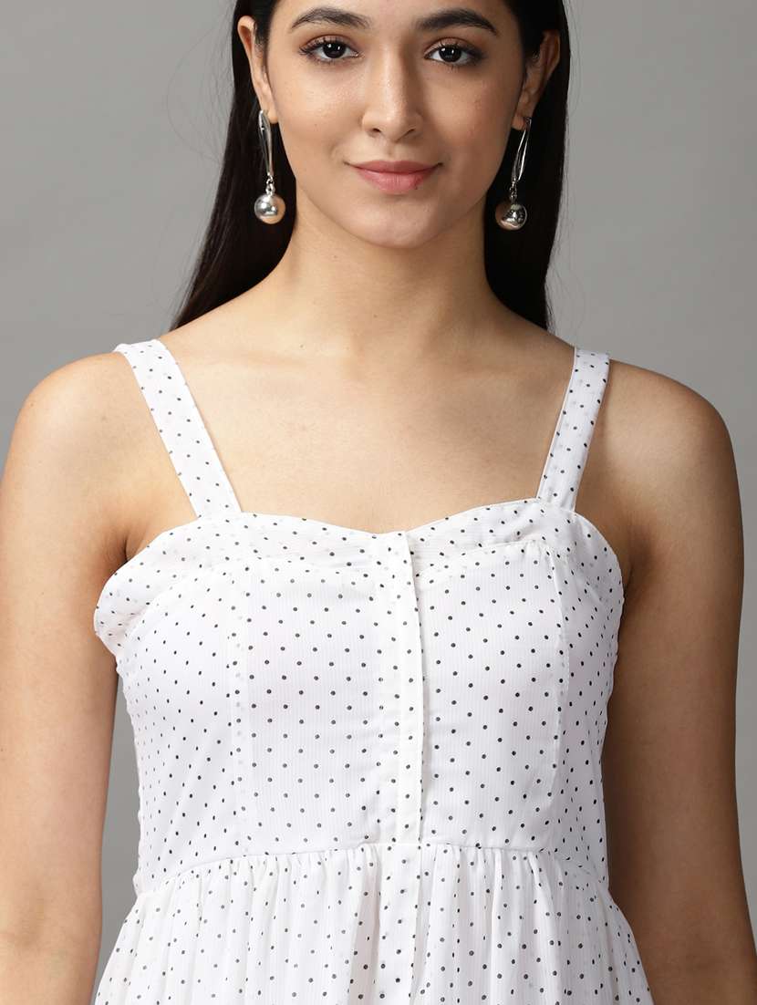 women's fit & flare polka dots dress - 18659096 -  Standard Image - 5