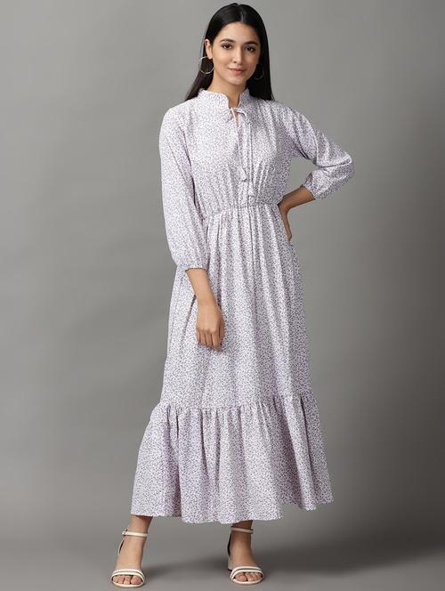 women's tiered dress floral dress - 18659109 - Standard Image - 0