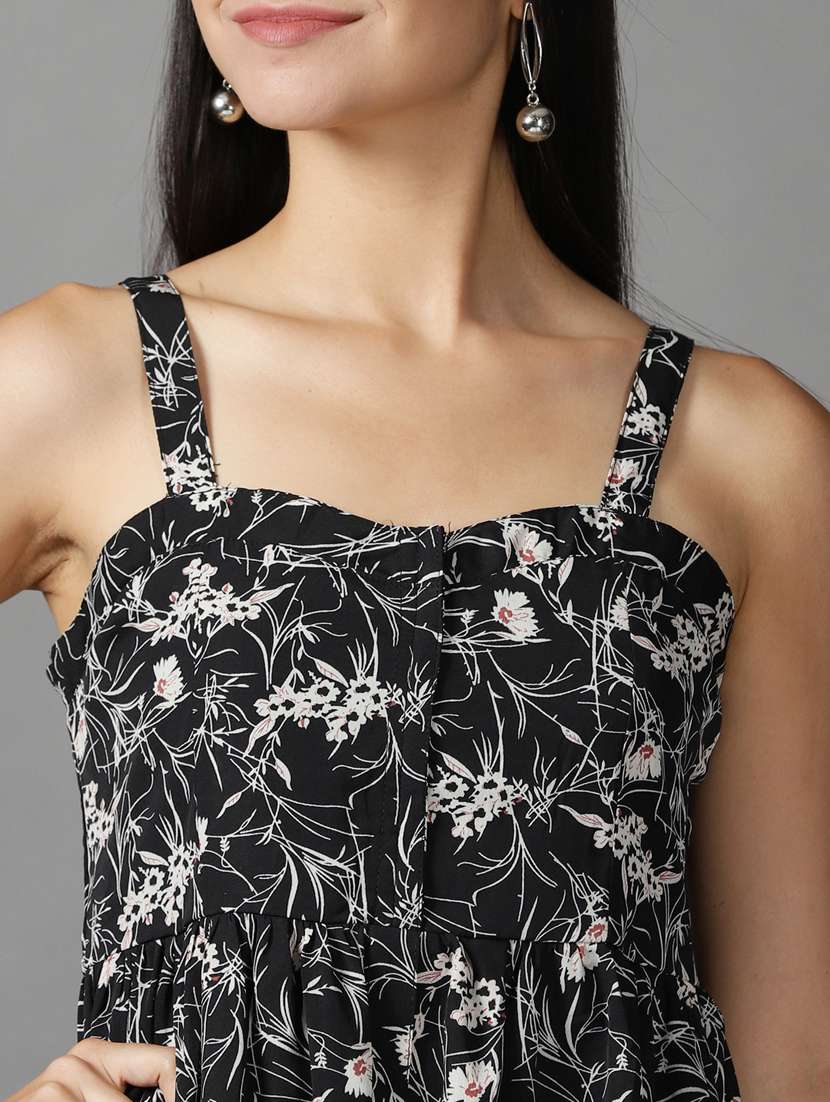 women's fit & flare floral dress - 18659136 - Standard Image - 5