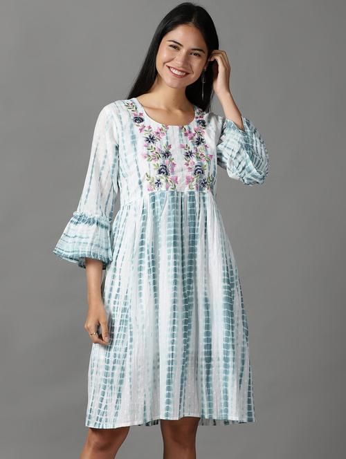 women's fit & flare floral dress - 18659146 -  Standard Image - 0
