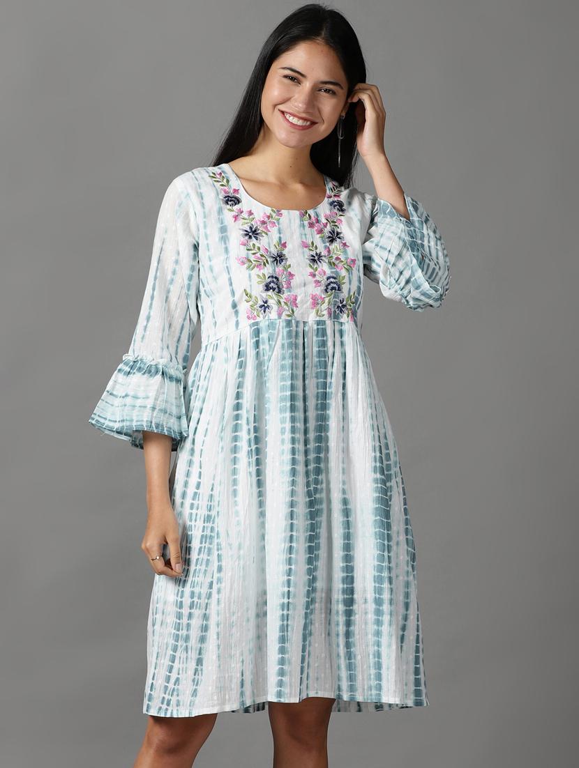 women's fit & flare floral dress - 18659146 -  Zoom Image - 0