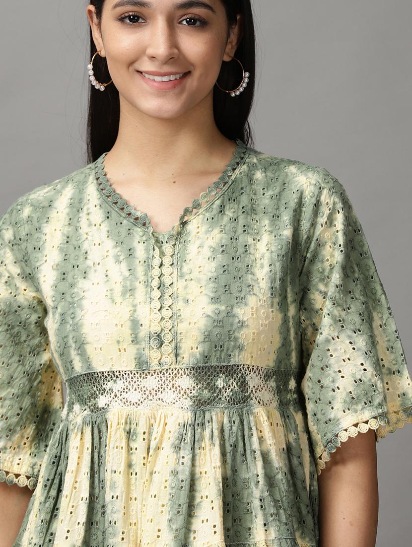 women's tiered dress floral dress - 18659149 - Standard Image - 5