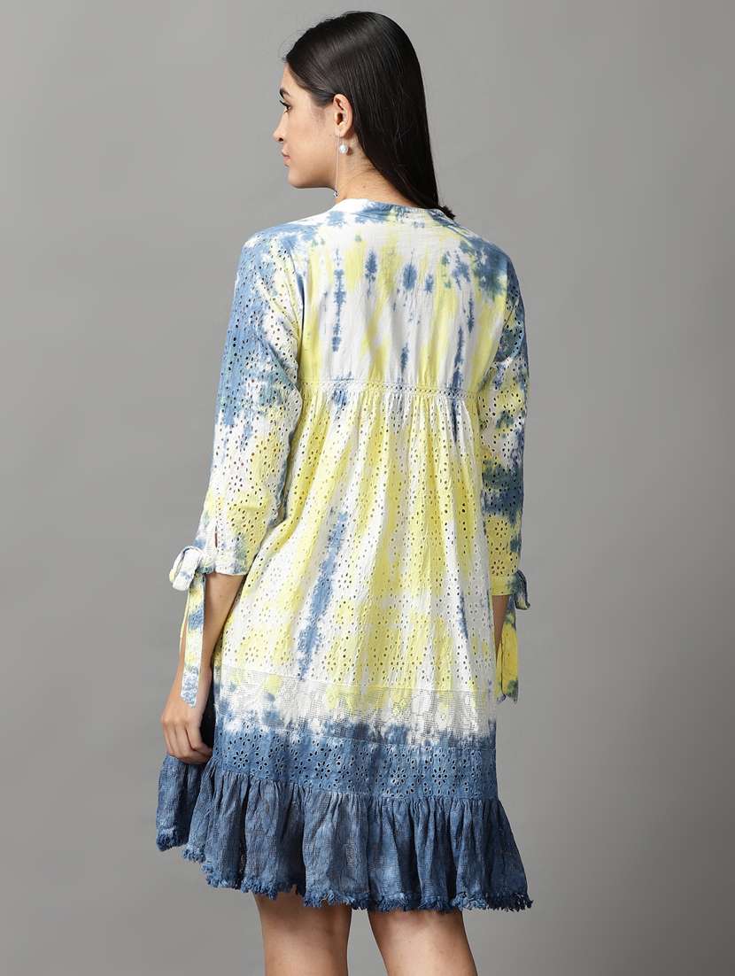 women's tiered dress paisley dress - 18659152 -  Standard Image - 3