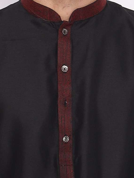 mandarin neck printed long kurta - 18677931 -  Standard Image - 3