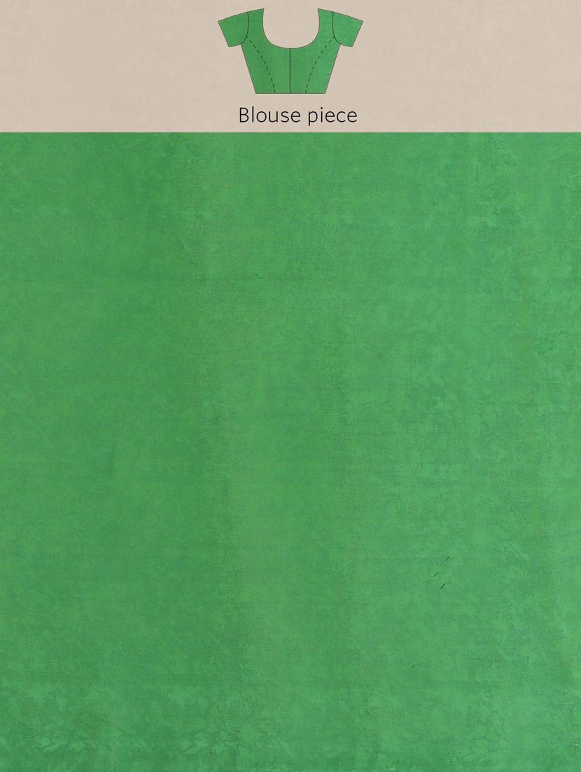 light green coloured printed saree with blouse - 18679356 - Standard Image - 3