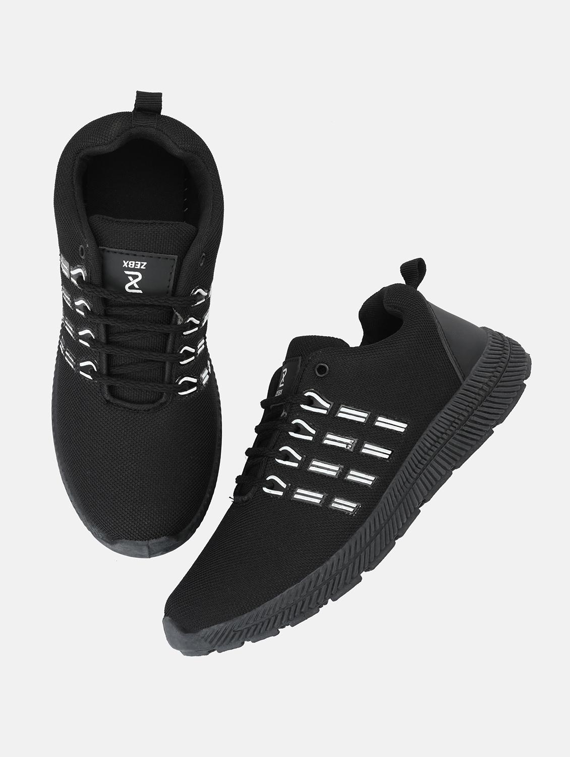 mens black lace up sport shoe - 18680447 - Standard Image - 3