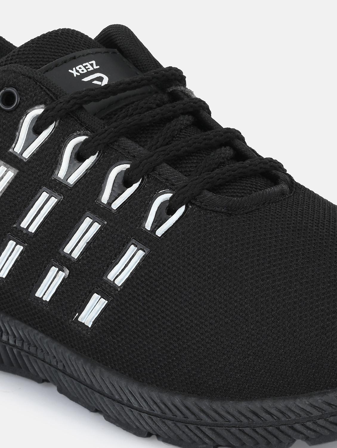mens black lace up sport shoe - 18680447 - Standard Image - 5