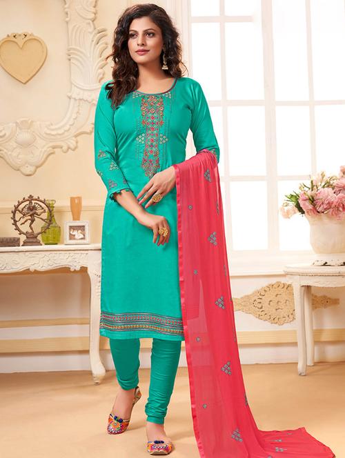 embroidered unstitched suit set  - 18680496 -  Standard Image - 0