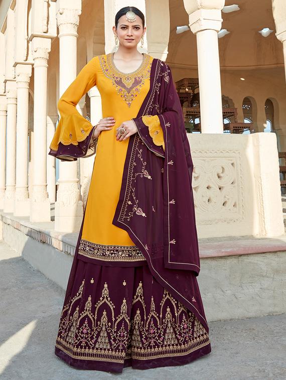 embroidered unstitched suit set  - 18680522 -  Zoom Image - 0