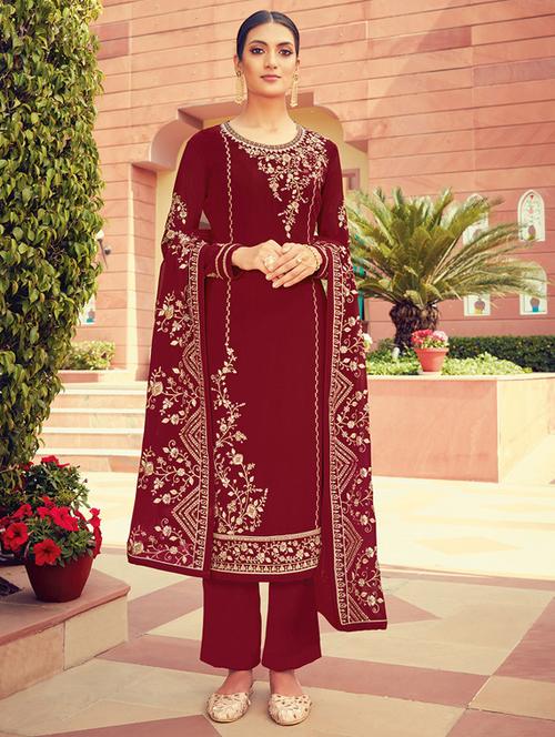 embroidered unstitched suit set  - 18682343 -  Standard Image - 0
