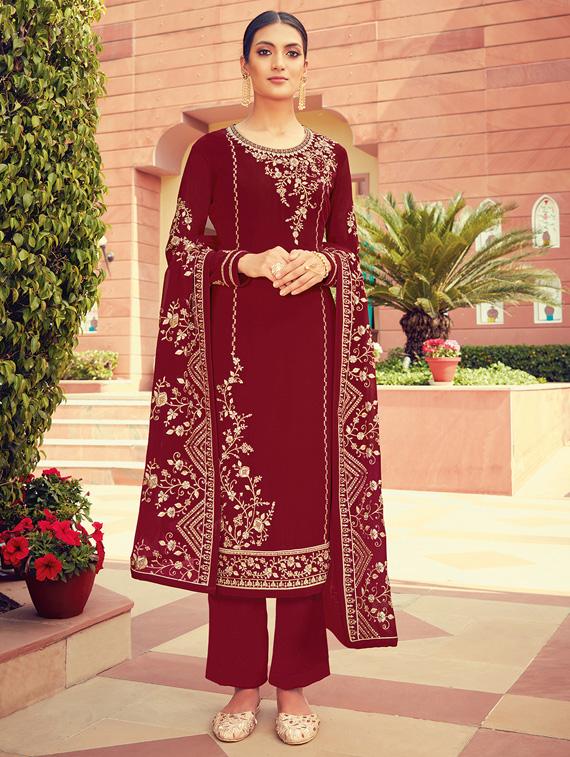 embroidered unstitched suit set  - 18682343 -  Zoom Image - 0