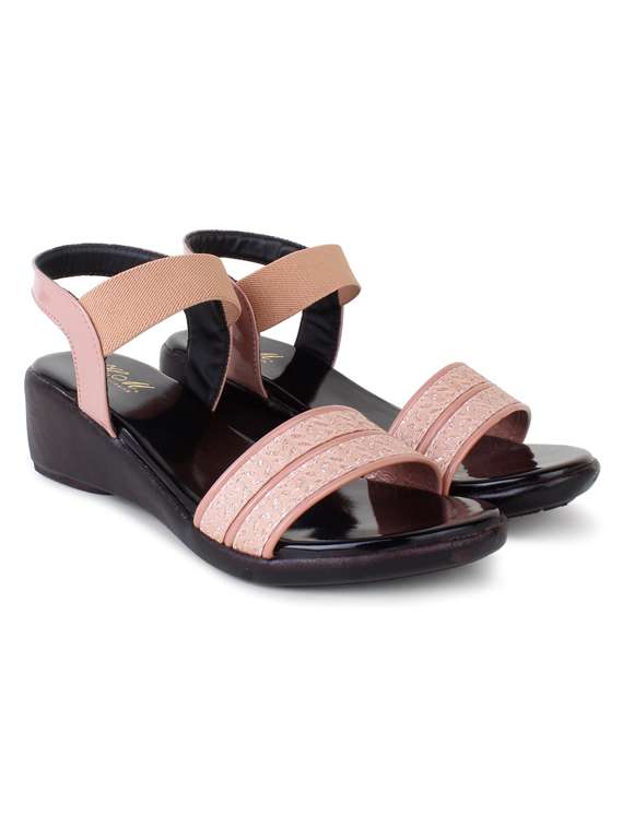 Buy online Women Solid Back Strap Sandal from heels for Women by