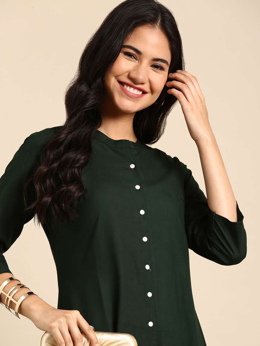 women's straight kurta - 18682907 -  Standard Image - 3