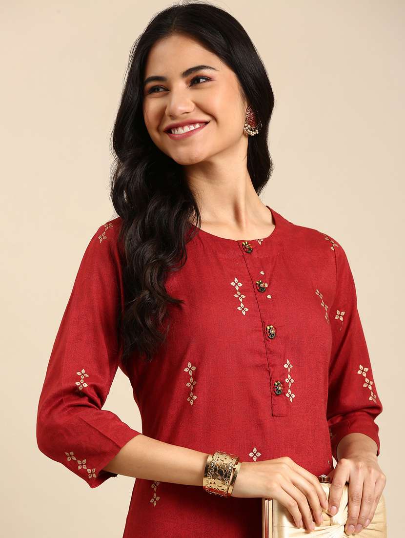 women's straight kurta - 18682913 -  Standard Image - 3
