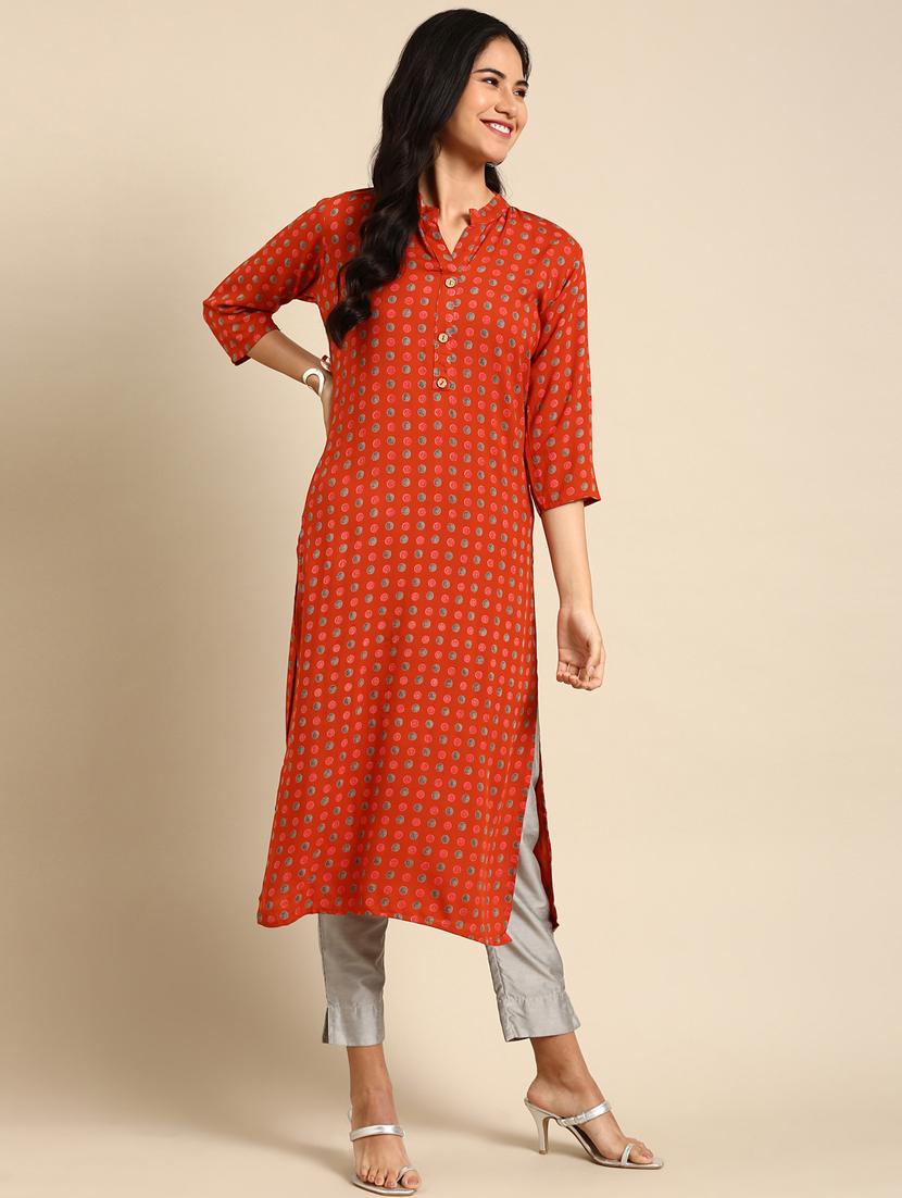 women's straight kurta - 18682916 -  Zoom Image - 0