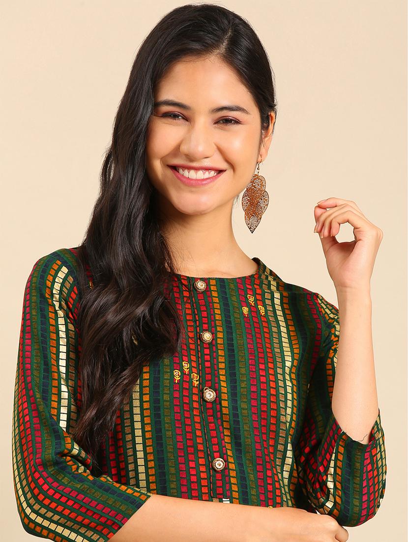 women's straight kurta - 18682918 - Standard Image - 3