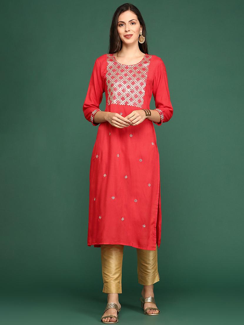 women's straight kurta - 18682921 - Zoom Image - 0