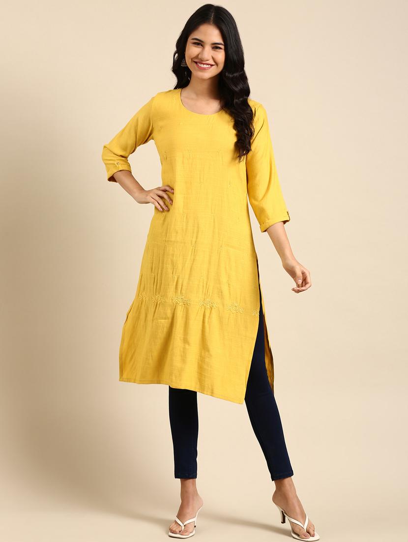women's straight kurta - 18682953 -  Zoom Image - 0