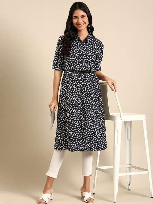 women's a-line kurta - 18682956 - Standard Image - 0