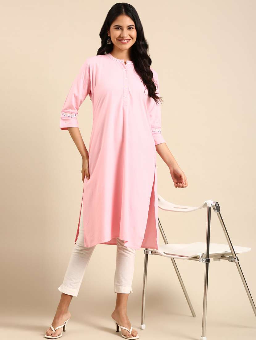 women's straight kurta - 18682959 - Zoom Image - 0