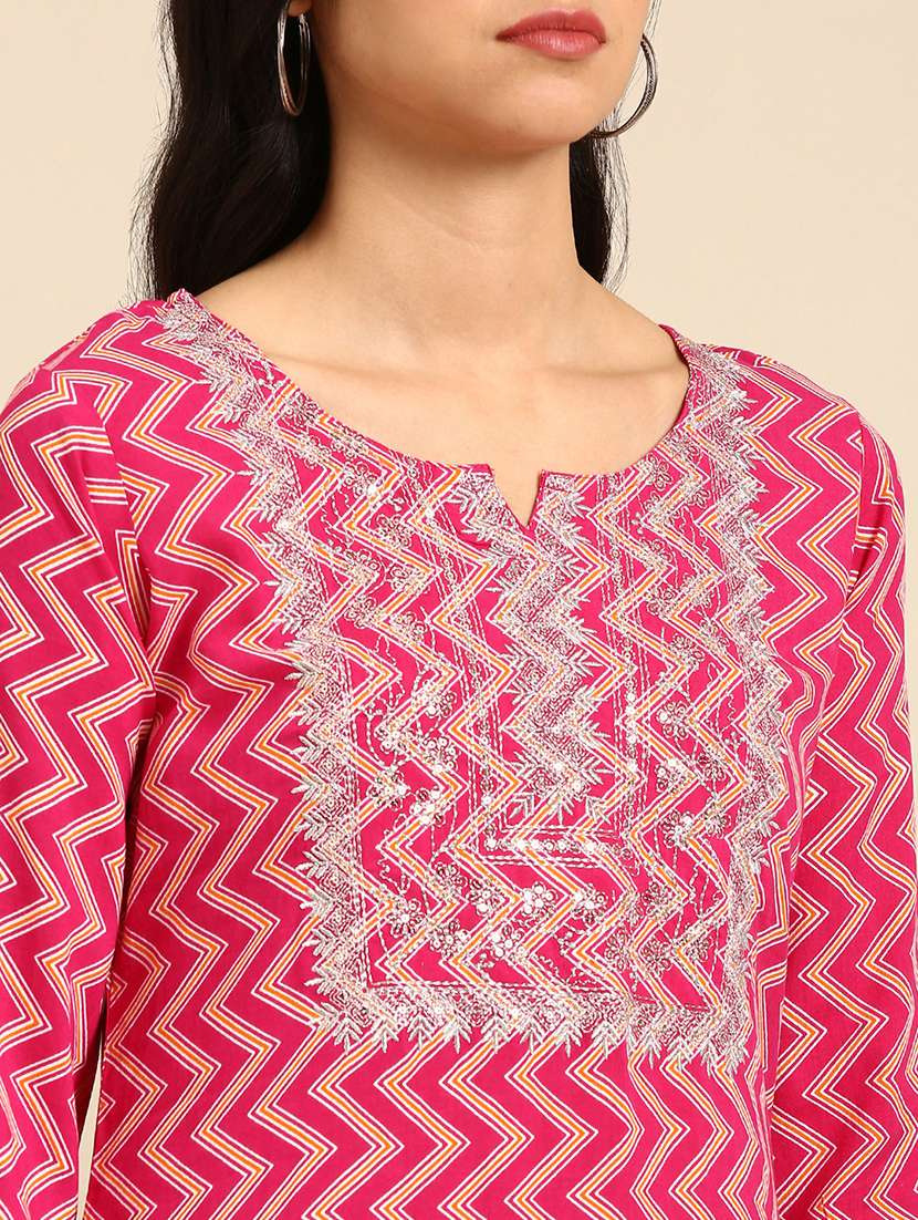 women's straight kurta - 18682976 -  Standard Image - 3