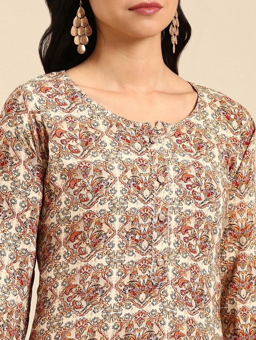women's straight kurta - 18682996 - Standard Image - 3