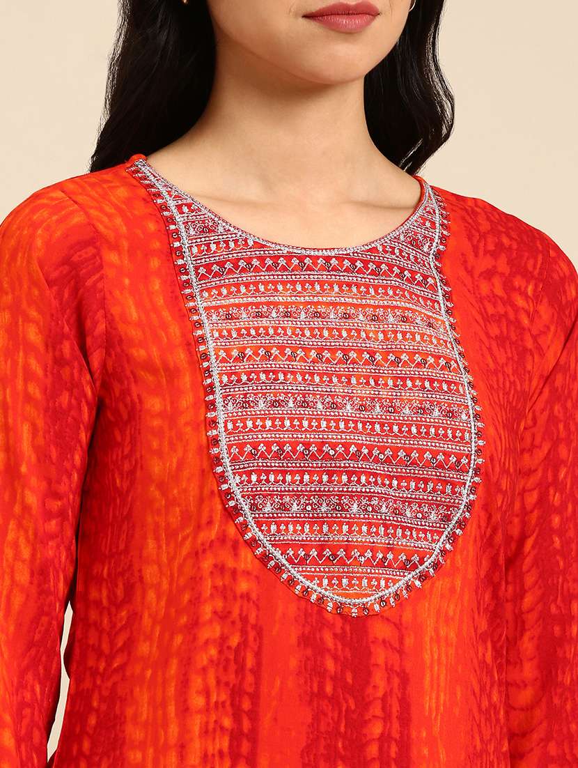 women's straight kurta - 18683001 -  Standard Image - 3