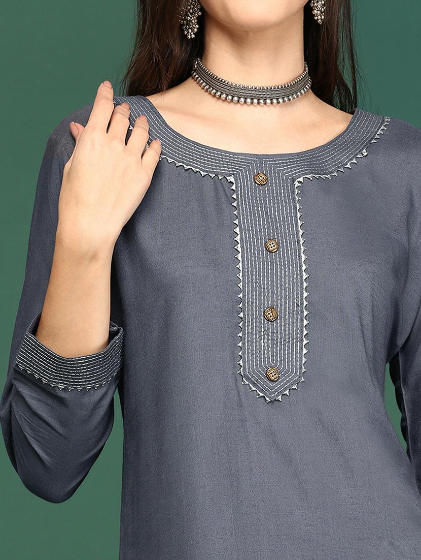 women's straight kurta - 18683015 - Standard Image - 5